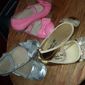 3 pairs of Girls dress shoes